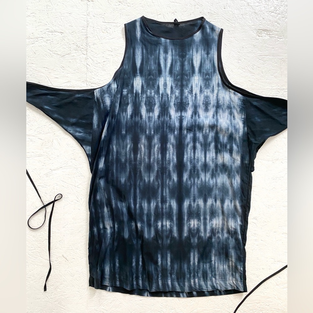 UZI NYC Hand Dyed Wrap Dress - Picture 4 of 7